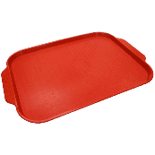 Подносы пластиковые красные
