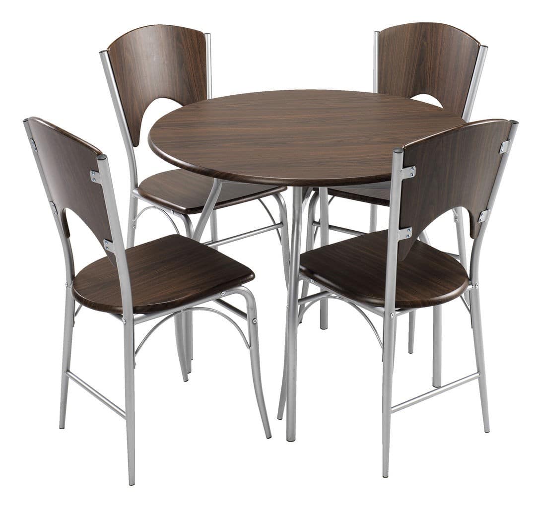 Обеденная группа недорого. Комплект стульев 4 шт. ESF pm073 (y304m). Кухонный стол и стулья. Круглый стол со стульями. Круглые кухонные столы и стулья.