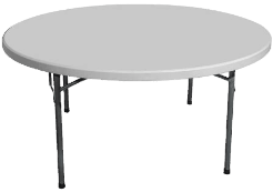 Круглые пластиковые складные столы в Москве купить по выгодной цене с ...