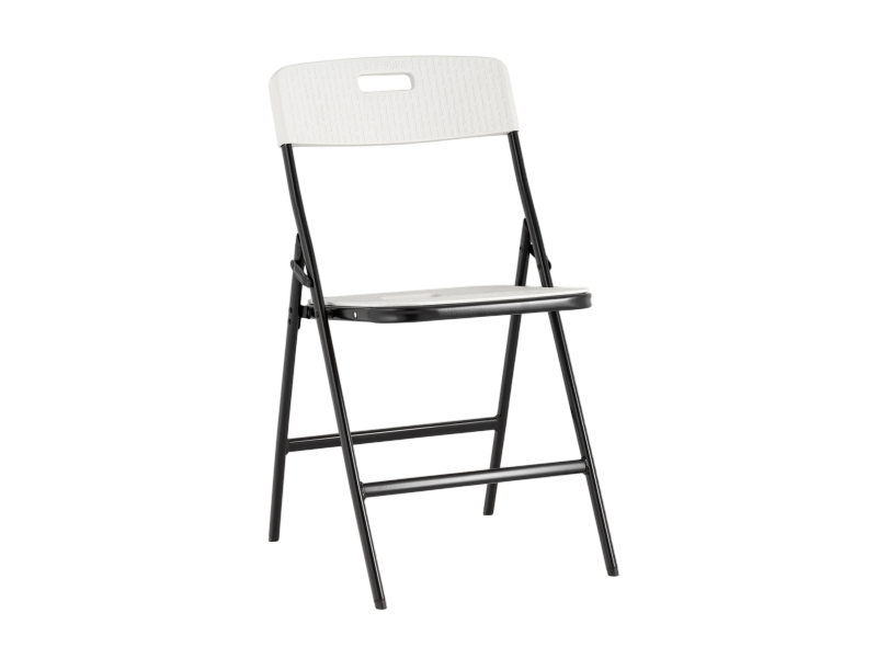 Стул складной белый пластик
