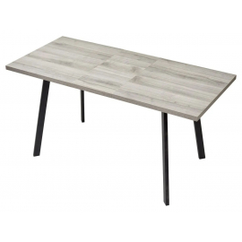 Стол ФИН 120 Дуб Шерман серый/ черный каркас