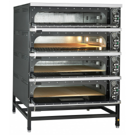 Печь электрическая для пиццы ПЭП-6-01 (с крышей краш.)