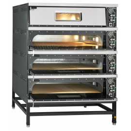 Печь электрическая для пиццы ПЭП-6-01 (с крышей краш.)