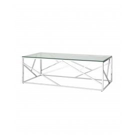 Журнальный стол 120*60 АРТ ДЕКО серебро