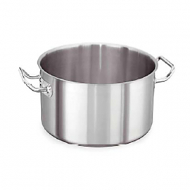Кастрюля с крышкой; сталь нерж.; 14,1л; D=30,H=20см; матовый