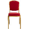 Банкетный стул Корона 20 Велюр красный, каркас золотого цвета