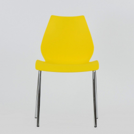 Стул СМН-234 Лила хром металл, стопируемый, желтый
