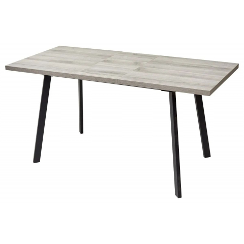 Стол ФИН 120 Дуб Шерман серый/ черный каркас