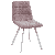 Стул CHILLI SQUARE UF860-04B сиреневый, ткань/ белый каркас