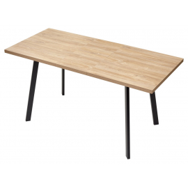 Стол ФИН 120 Дуб Канзас/ черный каркас
