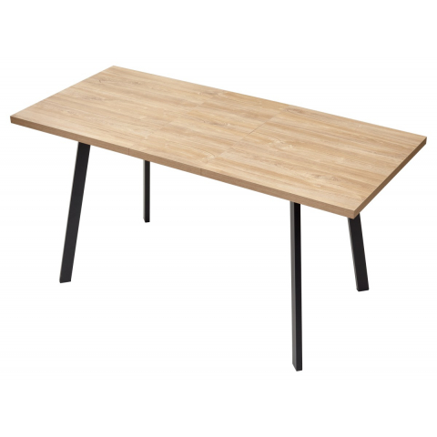 Стол ФИН 120 Дуб Канзас/ черный каркас