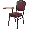 Банкетный стул Корона 25 с пюпитром Кож.зам бордовый/черный