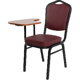 Банкетный стул Корона 25 с пюпитром Кож.зам бордовый/черный