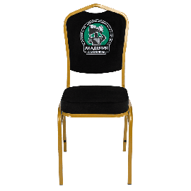 Банкетный стул Корона 20 с логотипом Велюр черный