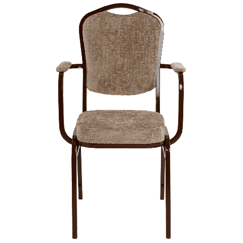 Корона 20 с подлокотниками Шенилл бежевый