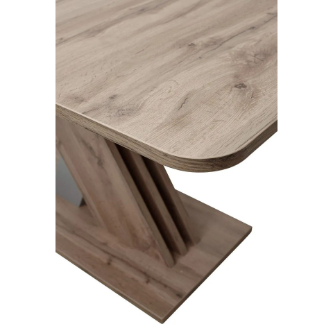 Стол EXEL 140 Дуб Трюфель/ Алюминий