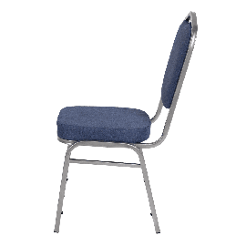 Банкетный стул Корона 20 Рогожка синяя/серебро