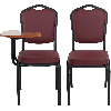 Банкетный стул Корона 25 с пюпитром Кож.зам бордовый/черный