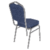 Банкетный стул Корона 20 Рогожка синяя/серебро