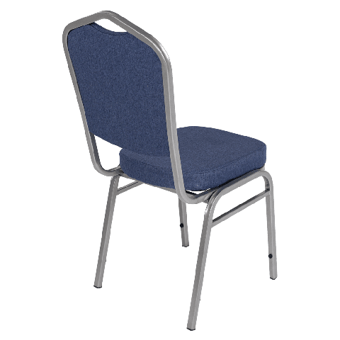 Банкетный стул Корона 20 Рогожка синяя/серебро