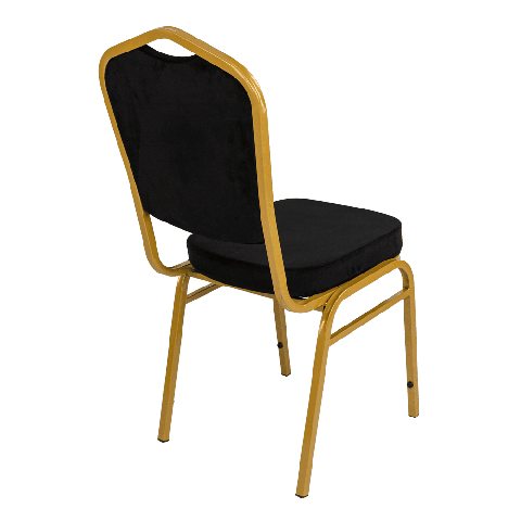 Банкетный стул Корона 20 с логотипом Велюр черный