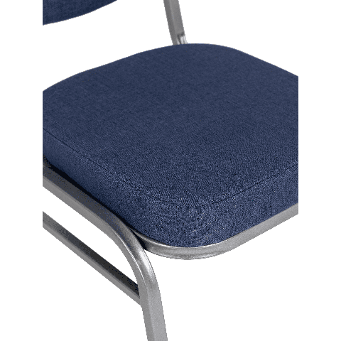 Банкетный стул Корона 20 Рогожка синяя/серебро