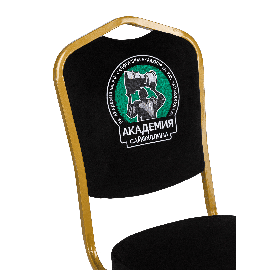 Банкетный стул Корона 20 с логотипом Велюр черный