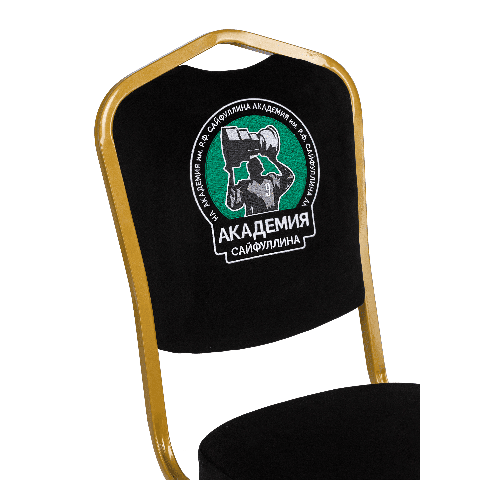 Банкетный стул Корона 20 с логотипом Велюр черный