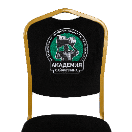 Банкетный стул Корона 20 с логотипом Велюр черный