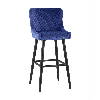 Стул барный Ститч велюр синий