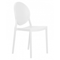 Пластиковый стул обеденный ALBERT, цвет белый