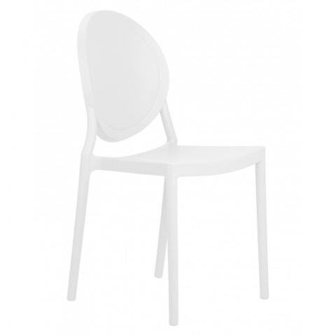 Пластиковый стул обеденный ALBERT, цвет белый
