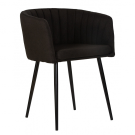 Стул обеденный ALINA, черная ткань (LAR-106D-28)