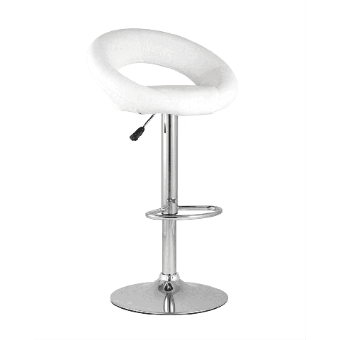Стул барный Купер белый с подъёмным механизмом