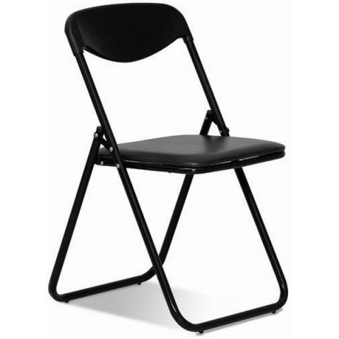  Стул складной JACK BLACK черный кожзам