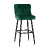 Стул барный Ститч велюр изумрудный