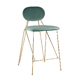 Стул Элис полубарный мятный