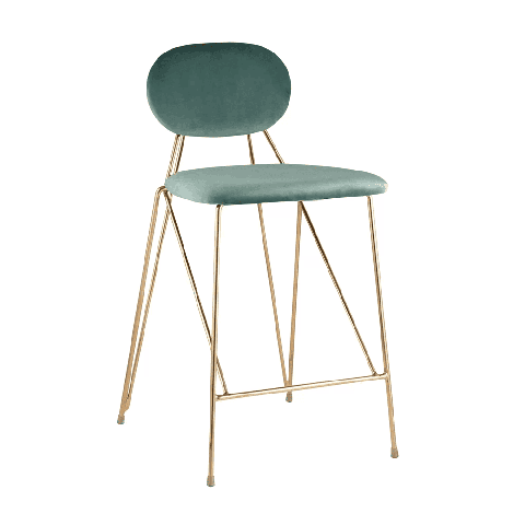 Стул Элис полубарный мятный