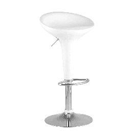 Стул барный Bomba (Бомба) белый