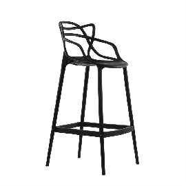 Пластиковый барный стул Masters черный