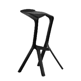 Пластиковый барный стул Miura черный