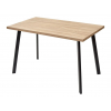 Стол ФИН 120 Дуб Канзас/ черный каркас