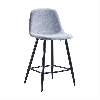 Мягкий стул полубарный 350S голубой TD3052-4/черный