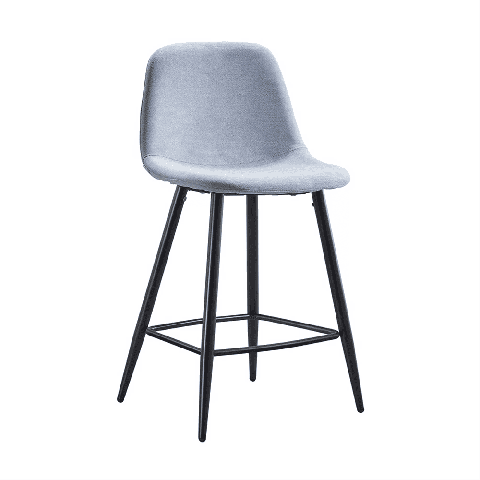 Мягкий стул полубарный 350S голубой TD3052-4/черный