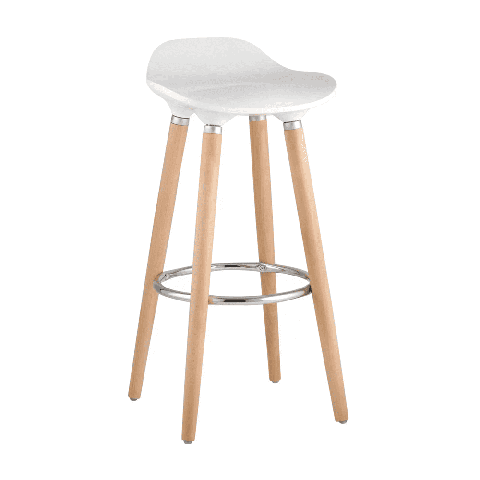 Стул барный Модерн белый