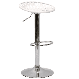 Барный стул Nest белый с пластиковым сиденьем