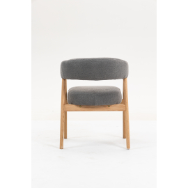 Стул обеденный Zubo с деревянными ножками темно-серый