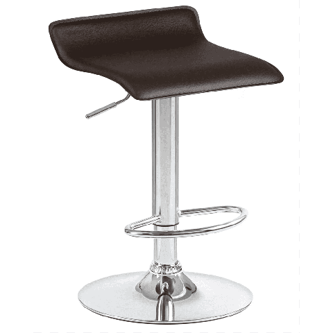 Мягкий барный стул TOMMY коричневый сиденье искусственная кожа