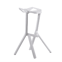Пластиковый барный стул One белый с жестким сиденьем
