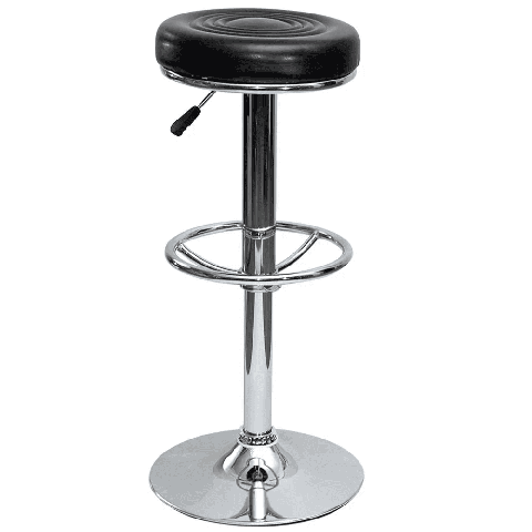 Барный стул Camp черный с подъемным механизмом